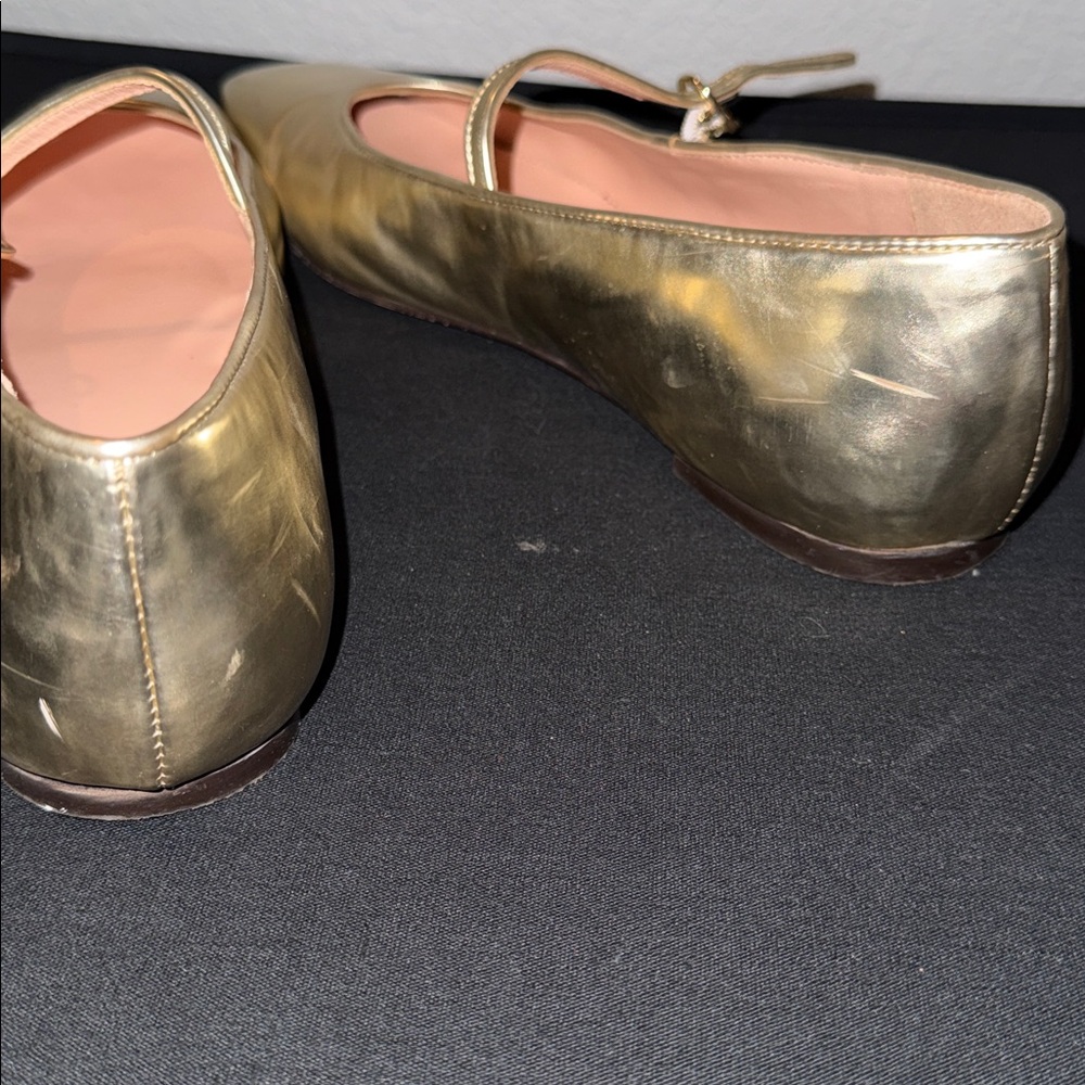 J. Crew Women's Anya Mary Jane flats in metallic - Picture 13 of 14